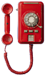 Teléfono vintage de pared